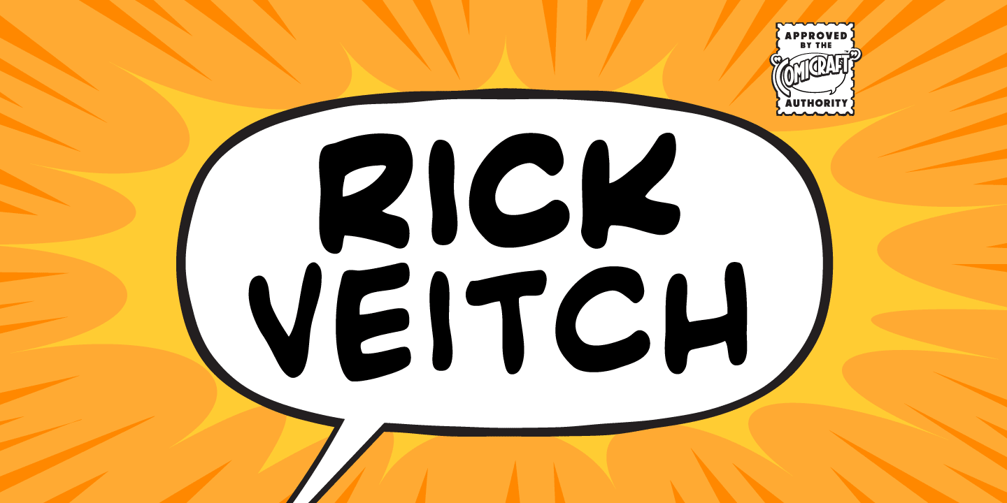 Rick Veitch Font Poster #1