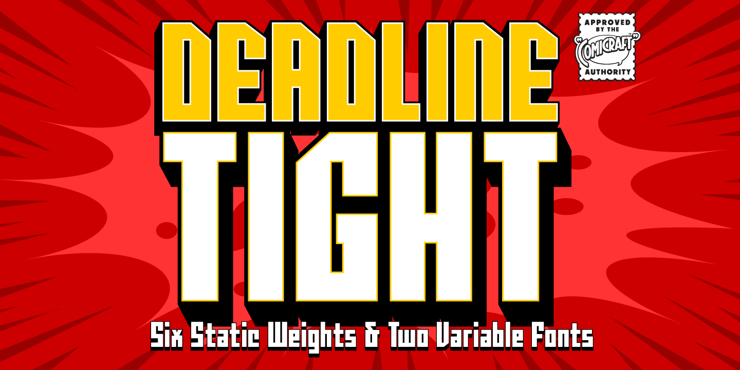 Deadline Tight Font Poster #1