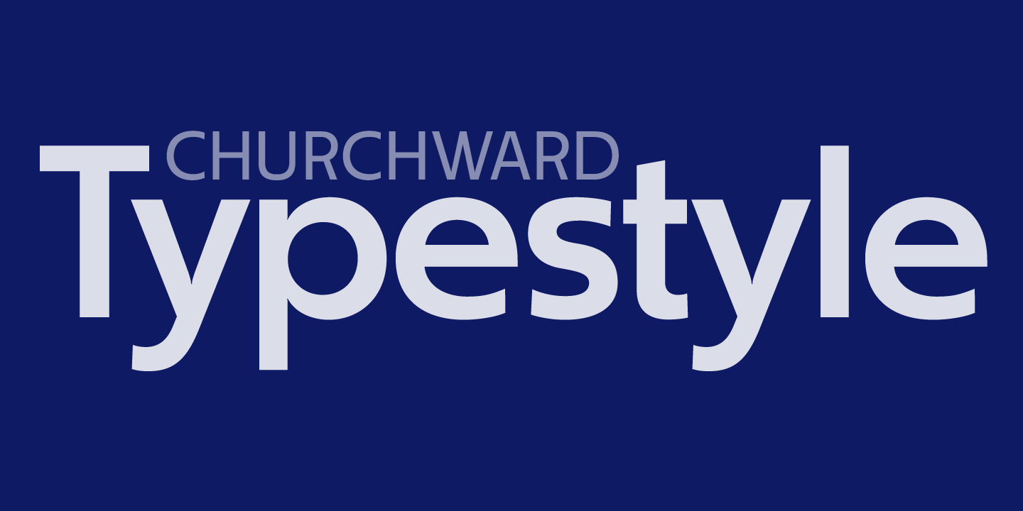 Churchward Typestyle Font Poster #1