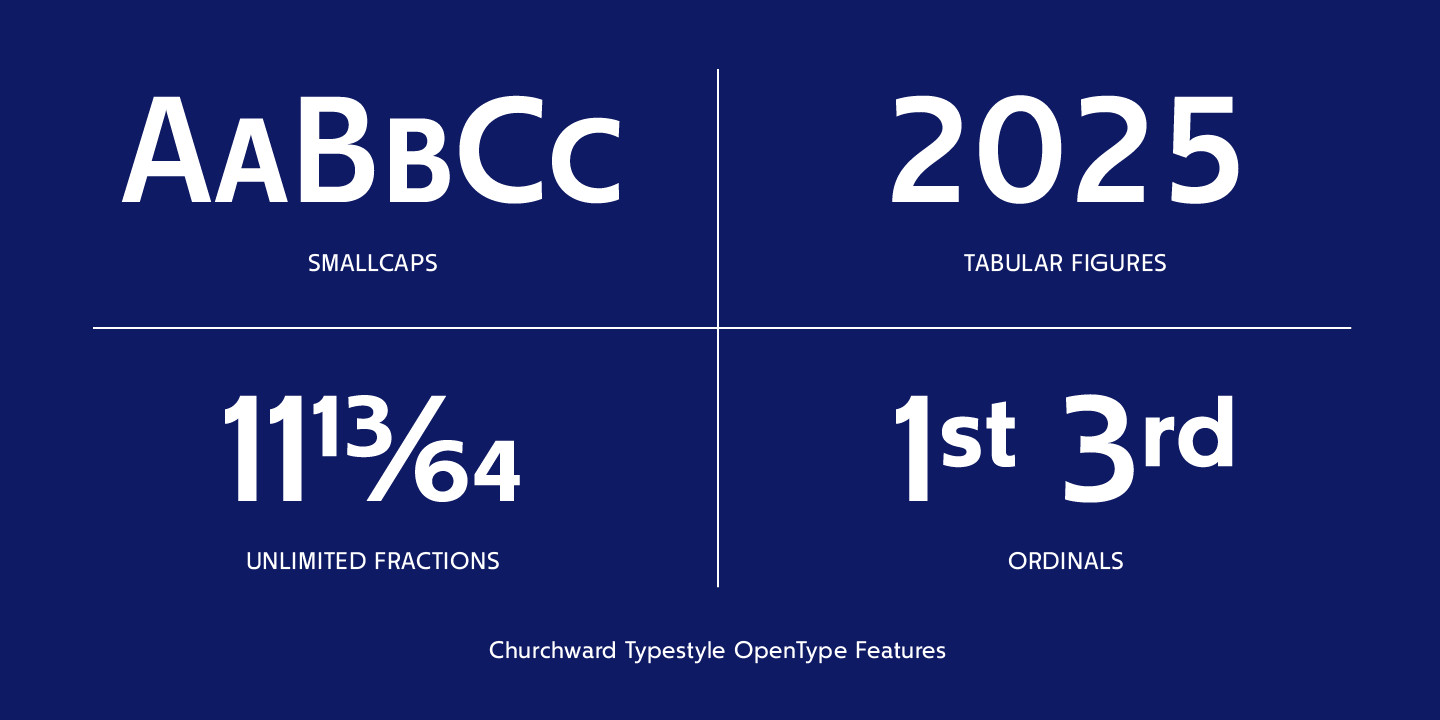 Churchward Typestyle Font Poster #1
