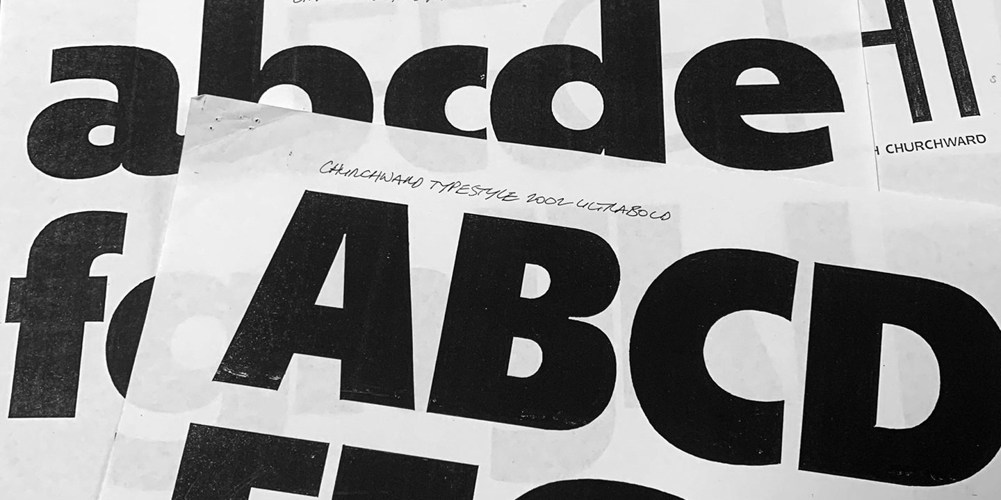 Churchward Typestyle Font Poster #1