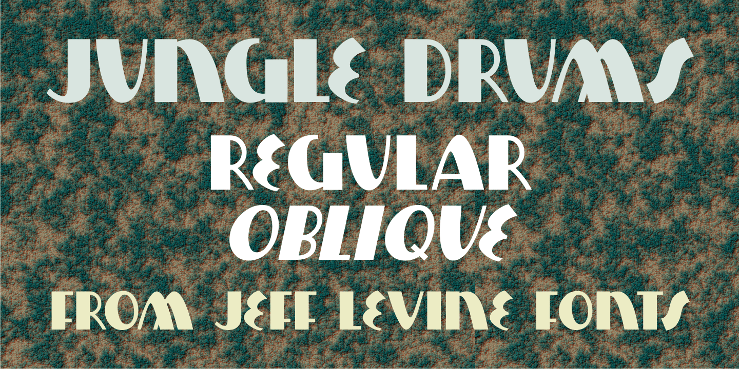 Jungle Drums Font Poster #1