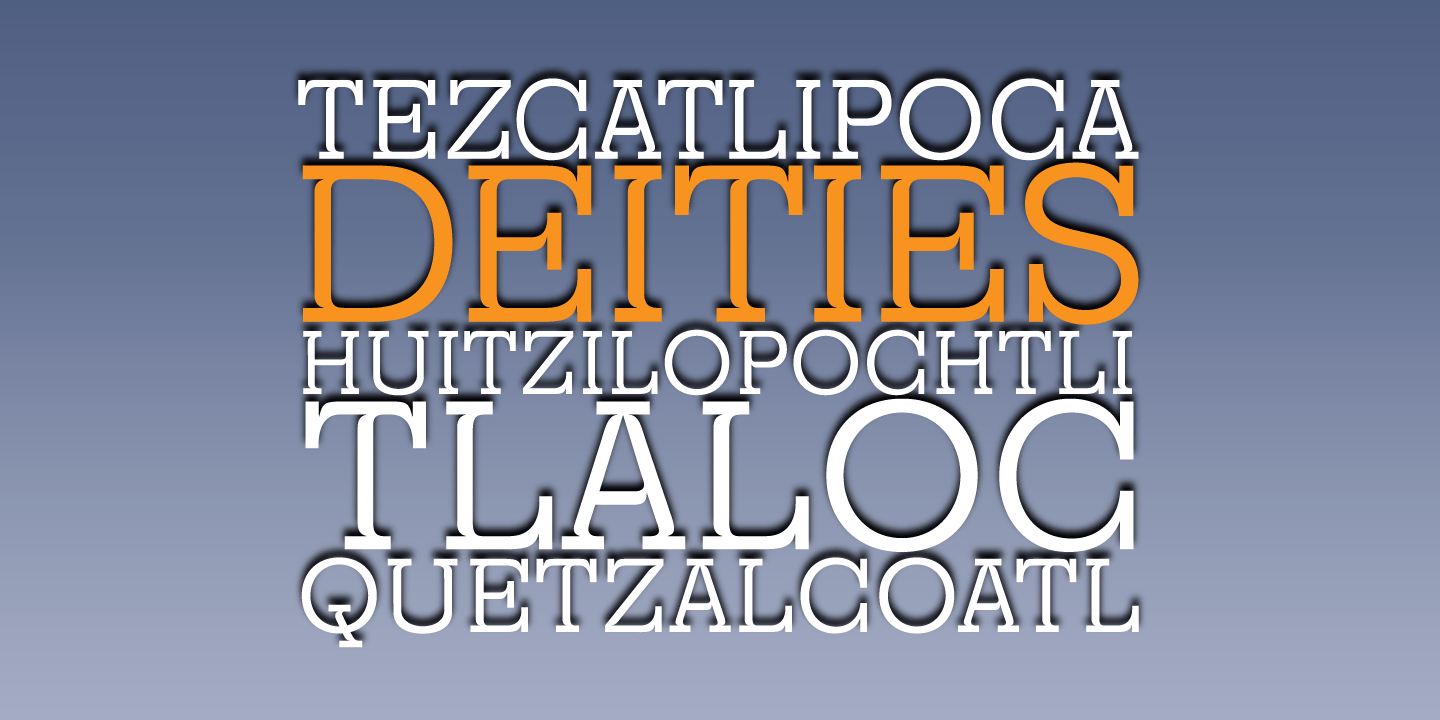 Churchward Montezuma Light Font Poster #1