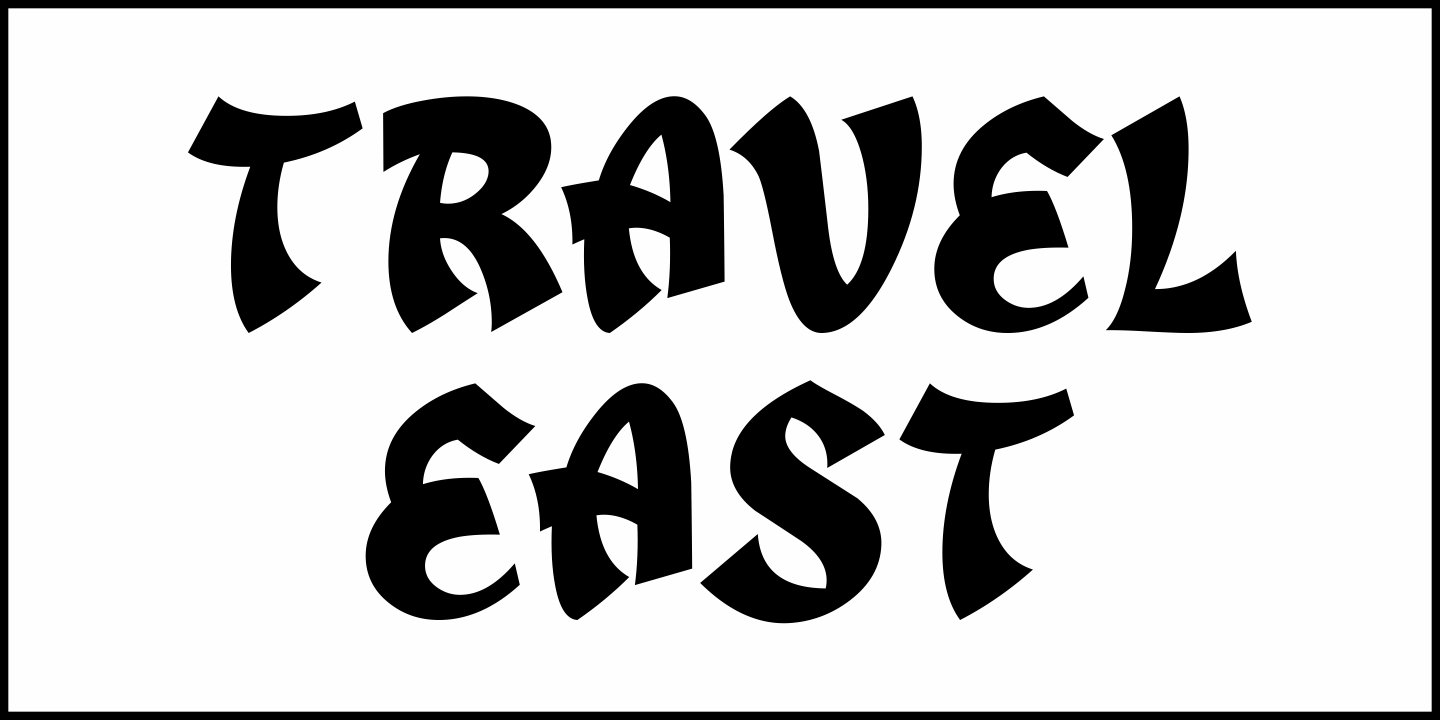 Travel East Font Poster #1