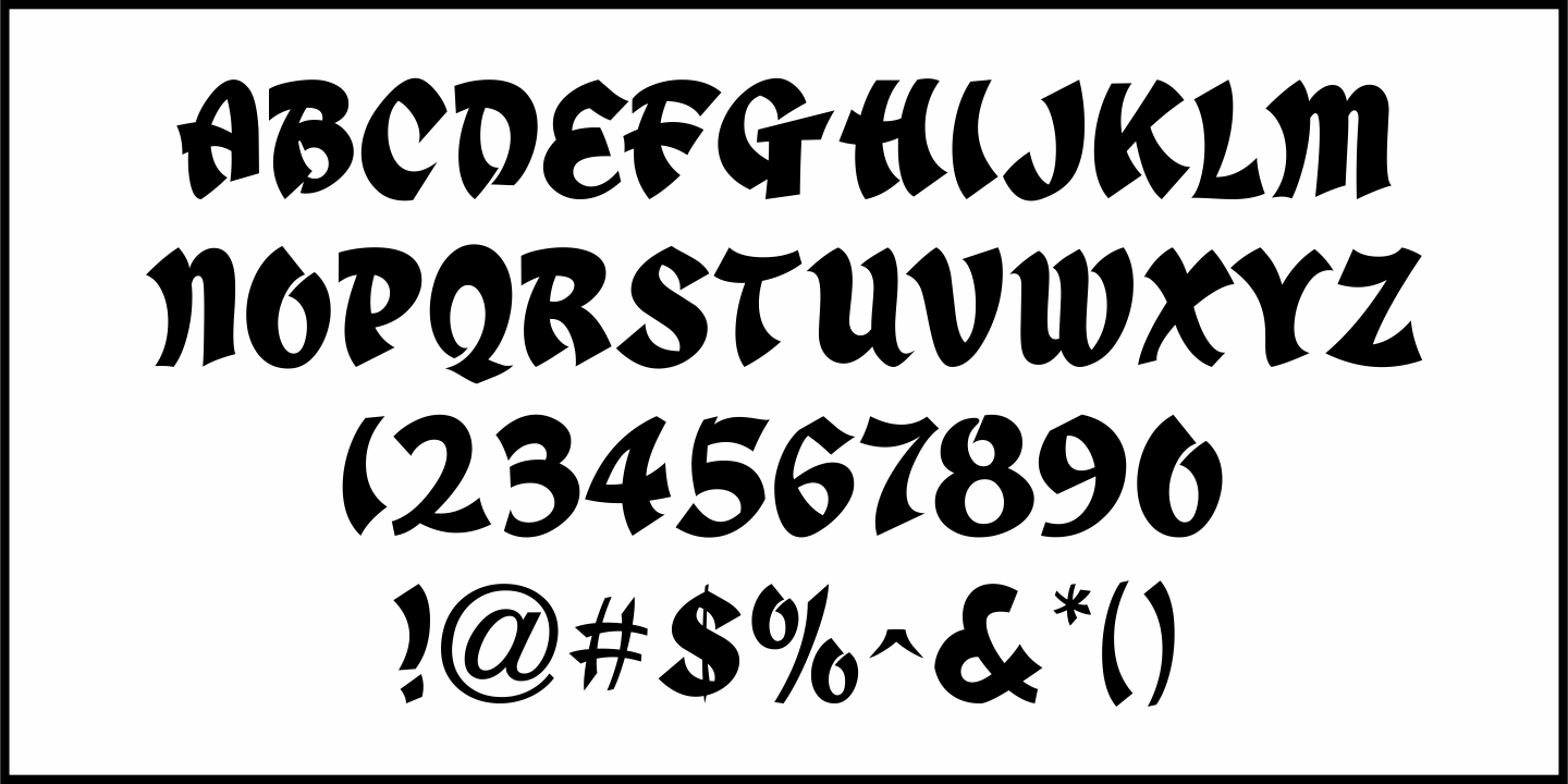 Travel East Font Poster #1