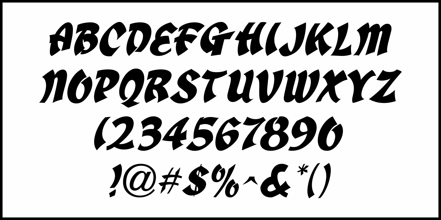 Travel East Font Poster #1