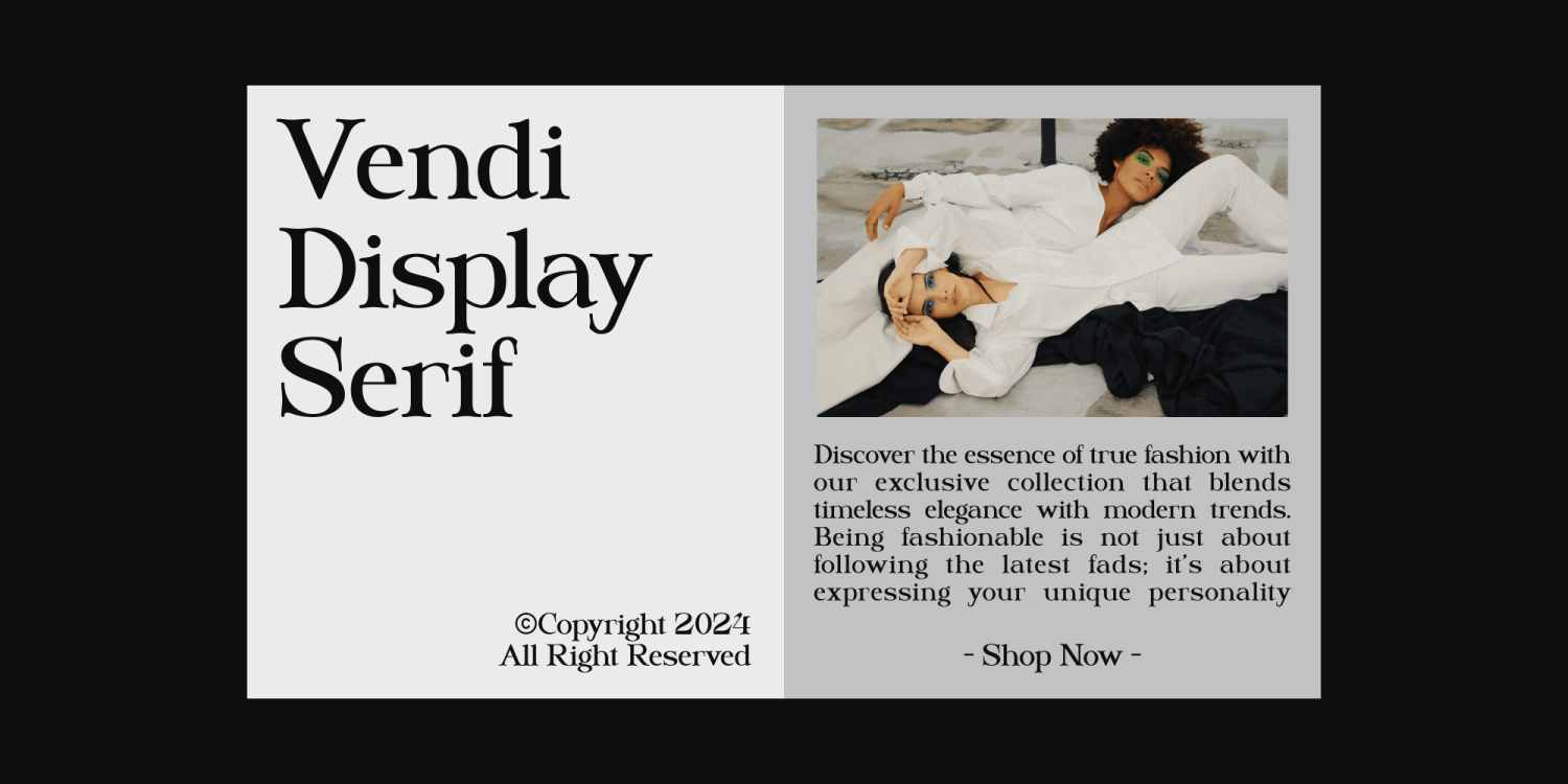 Vendi Font Poster #1