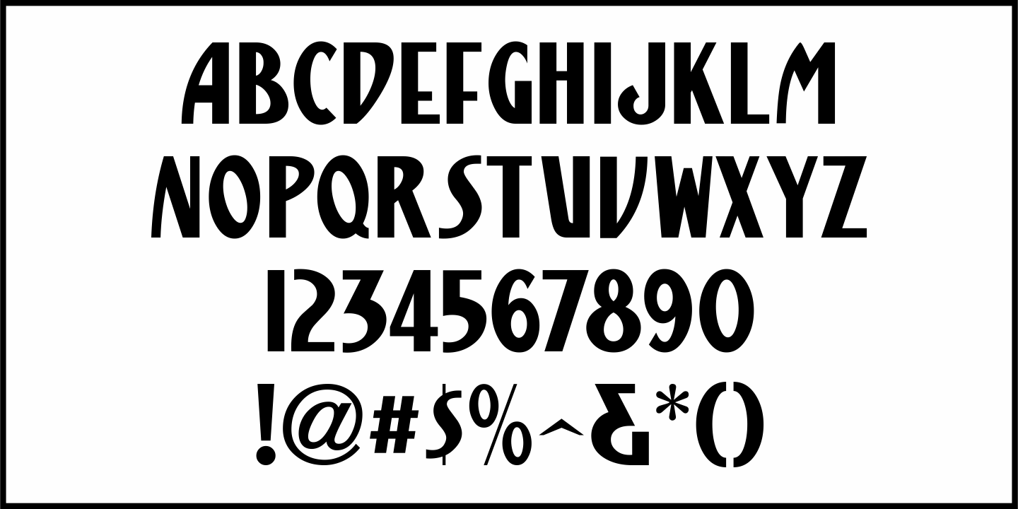 Display Nouveau Font Poster #3
