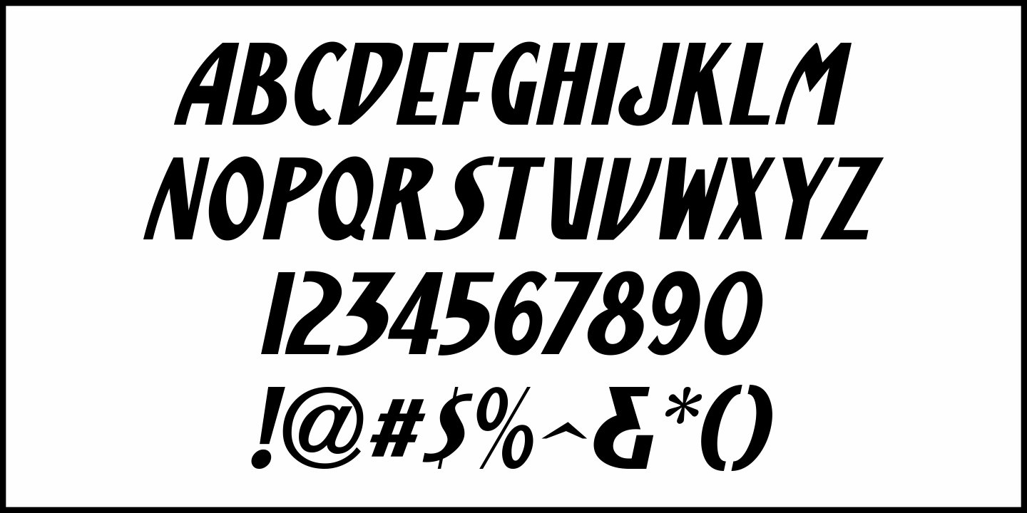 Display Nouveau Font Poster #5