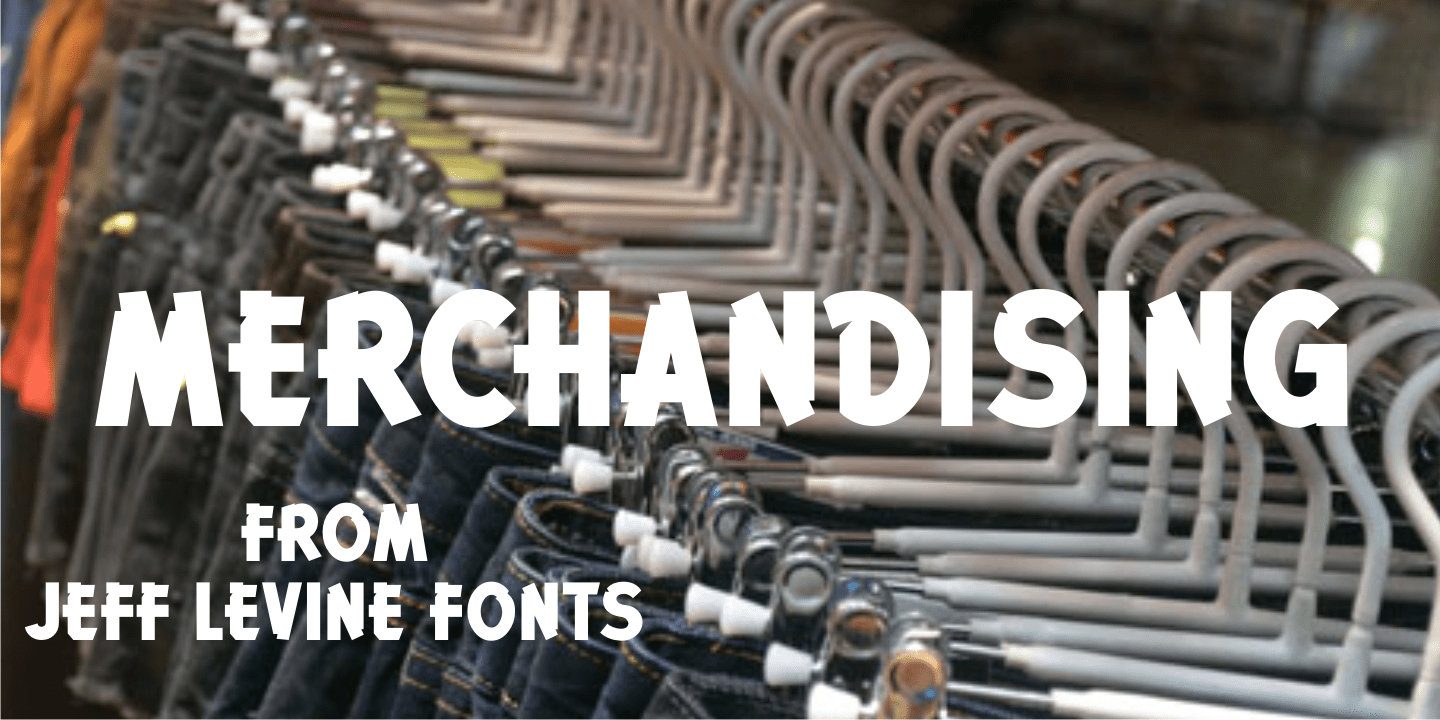 Merchandising Font Poster #1