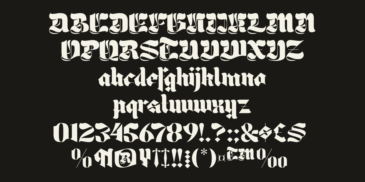Umbra Nollan Font Poster #9