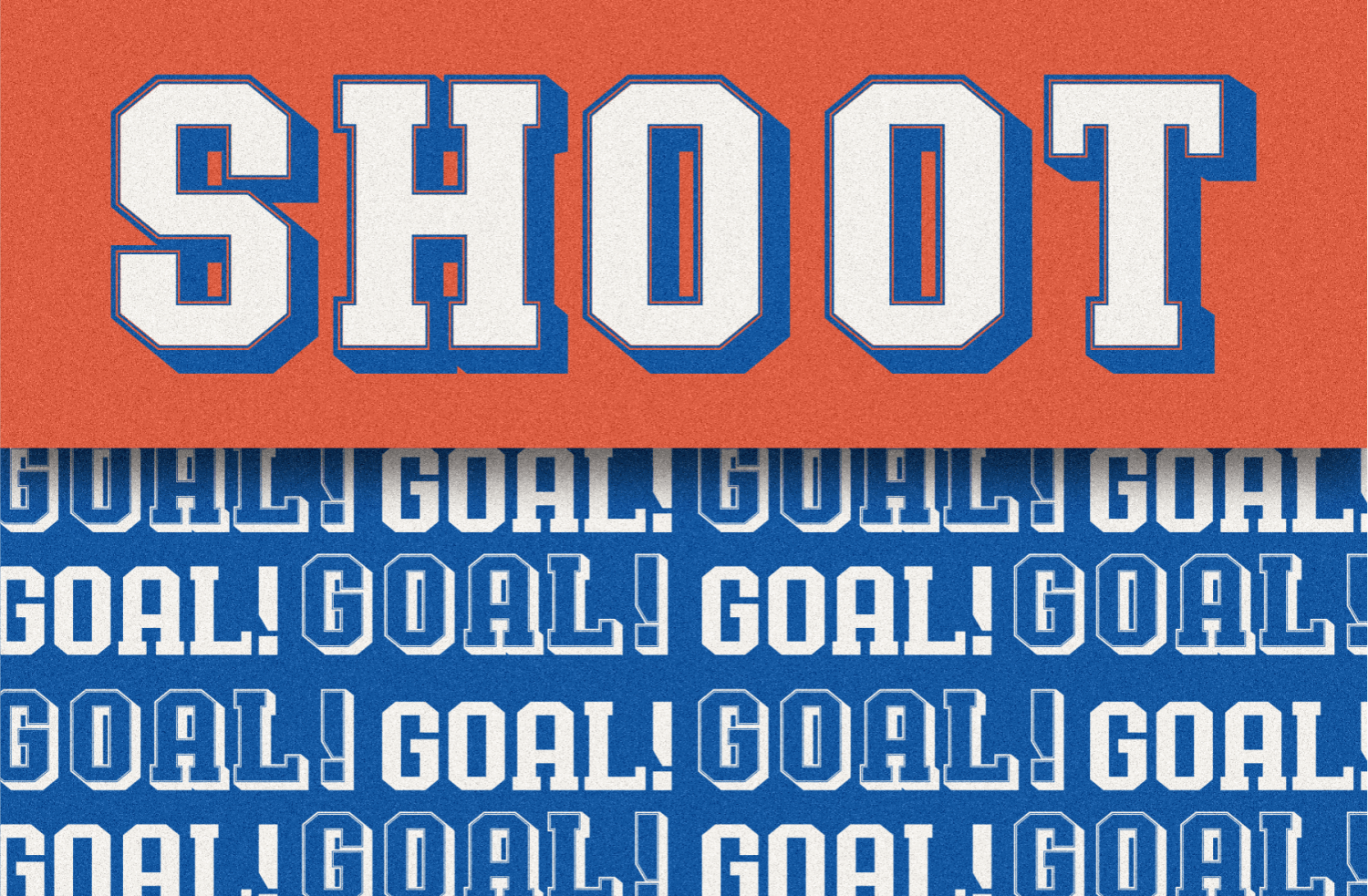 Bullsy College 3D Font Poster #1
