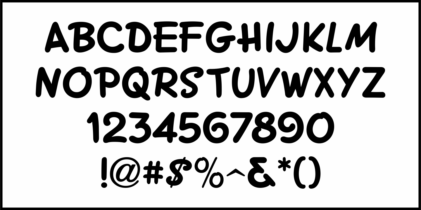 Pen Nib Casual Font Poster #3