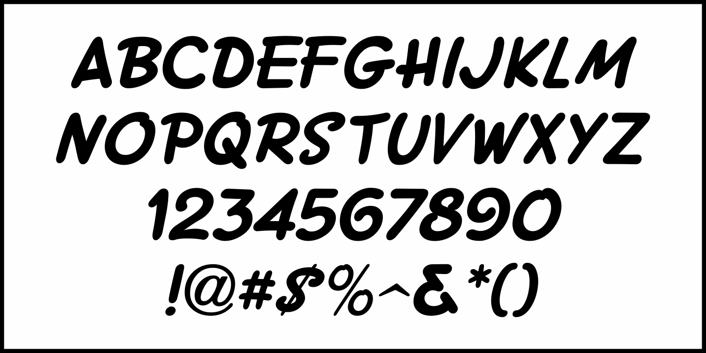 Pen Nib Casual Font Poster #5