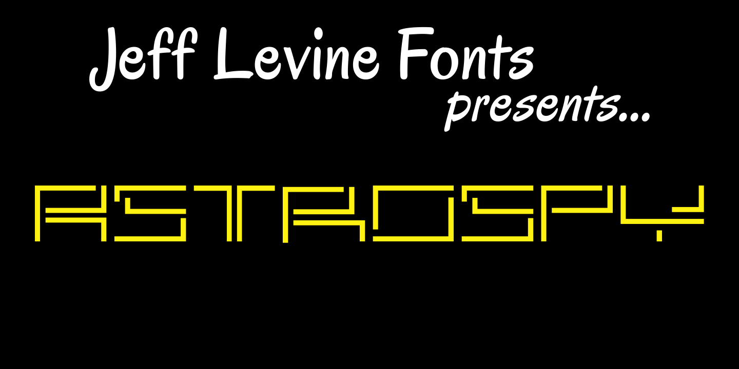 Astrospy Font Poster #1