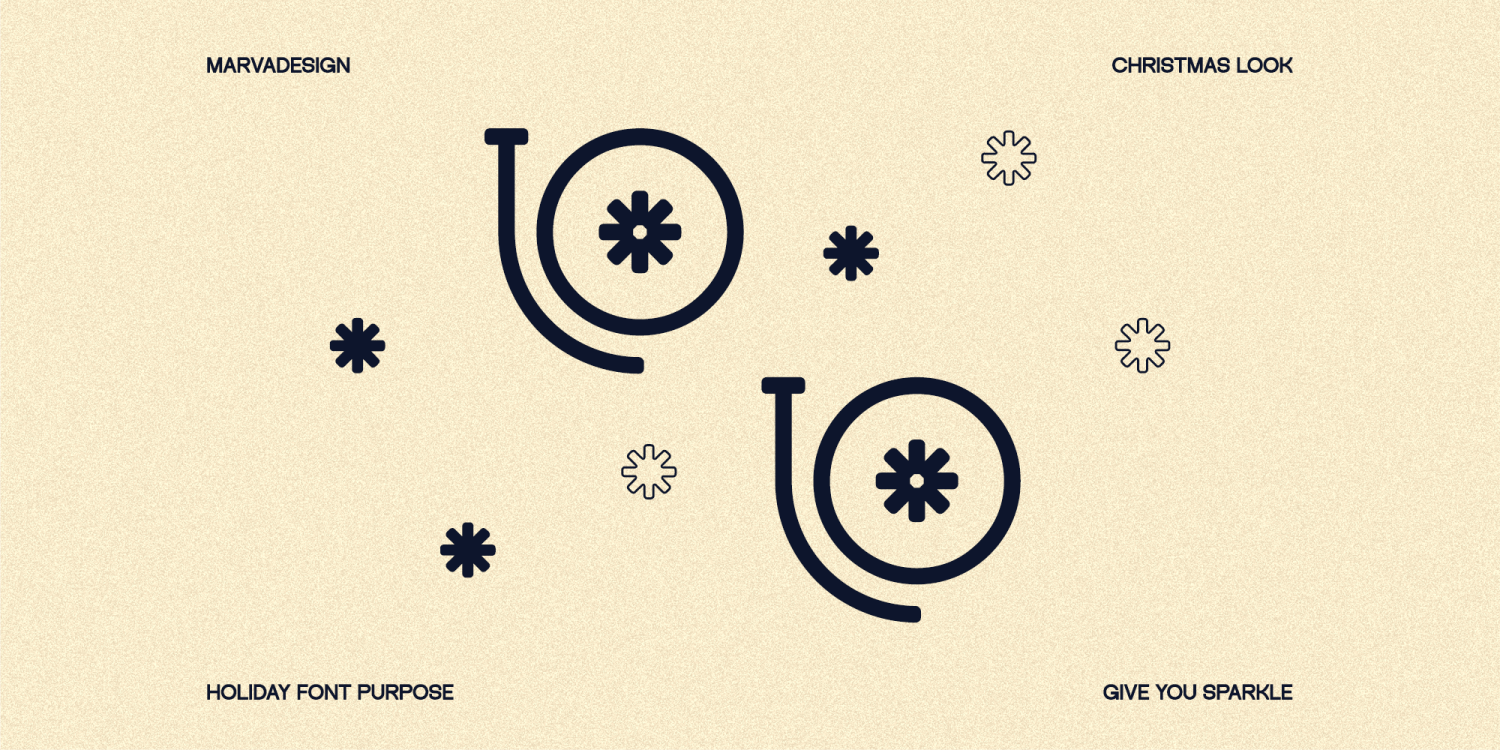 Sleigh Holiday Font Poster #1