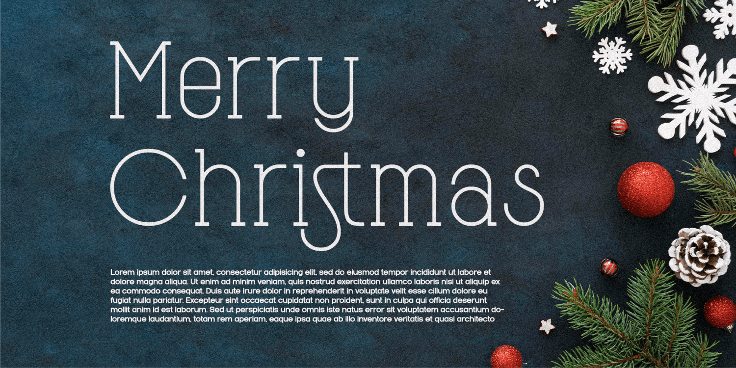 Sleigh Holiday Font Poster #1