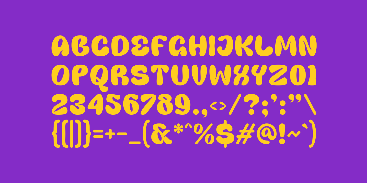 Marva Bubblo Font Poster #1
