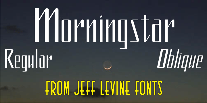 Morningstar Font Poster #1