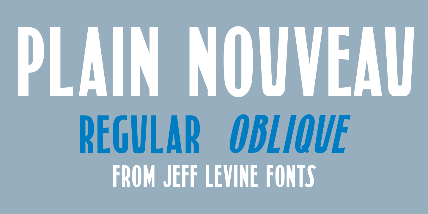 Plain Nouveau Font Family