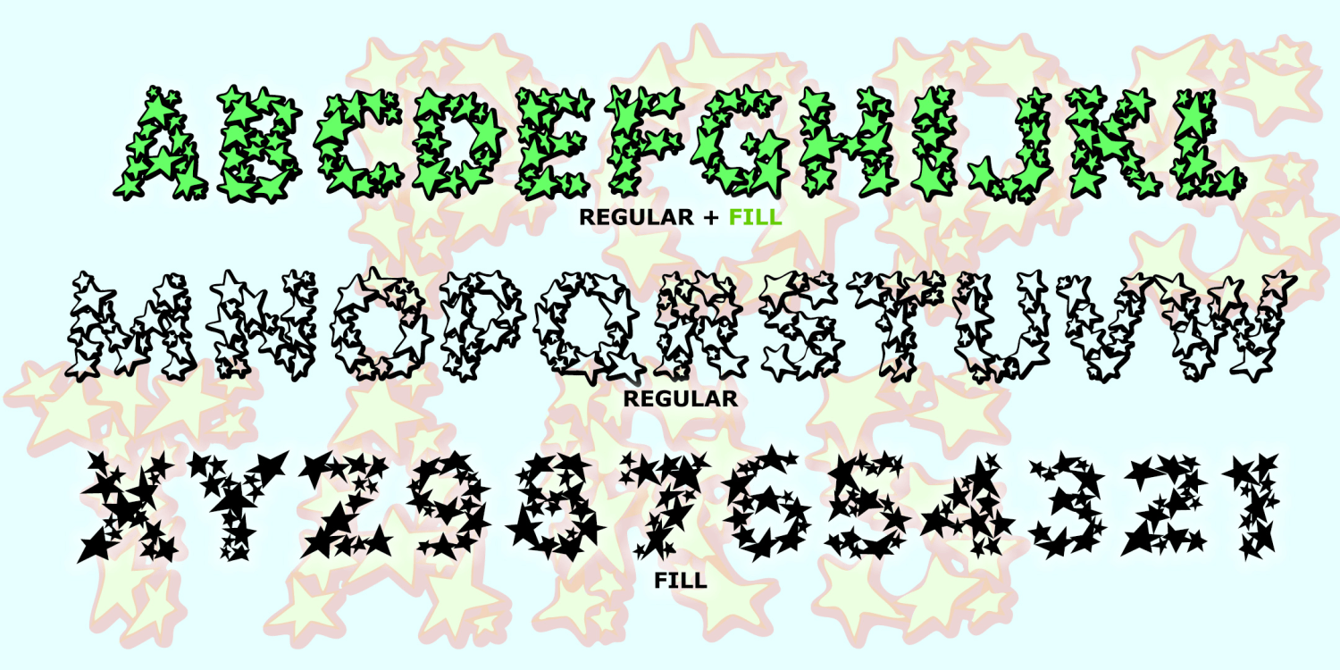 Popstars Font Family Poster