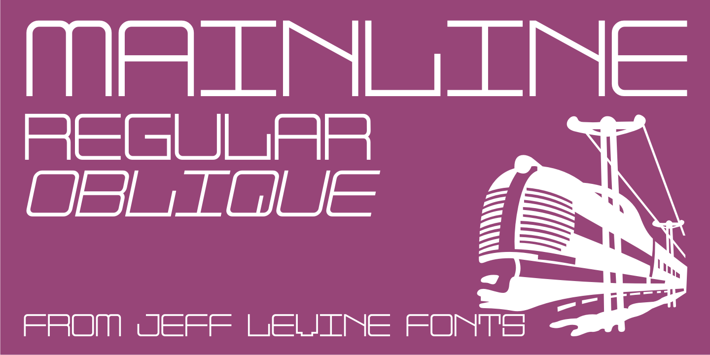 Mainline Font Family Poster