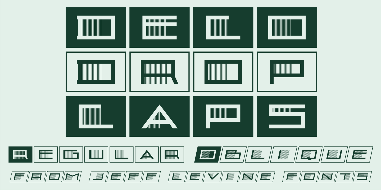 Deco Drop Caps Font Poster #1