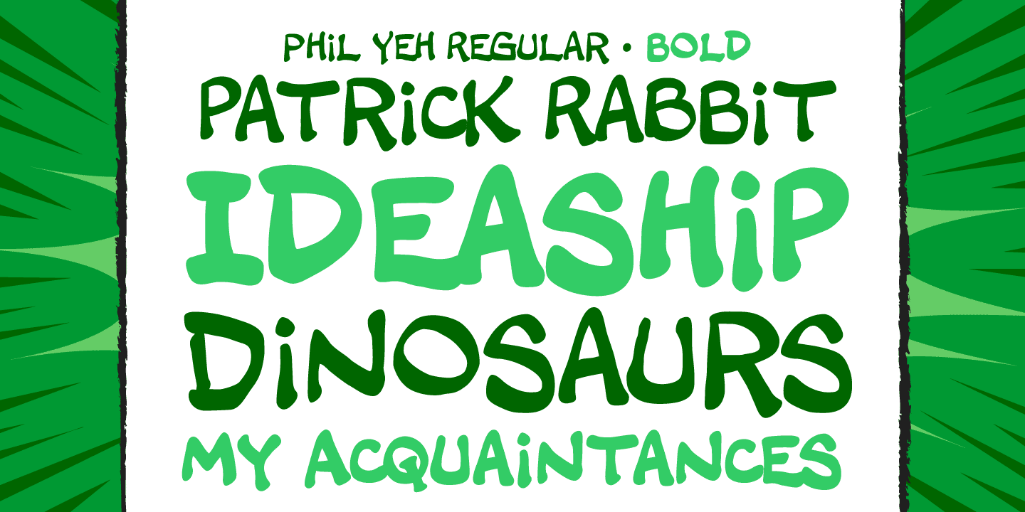 Phil Yeh Font Poster #1