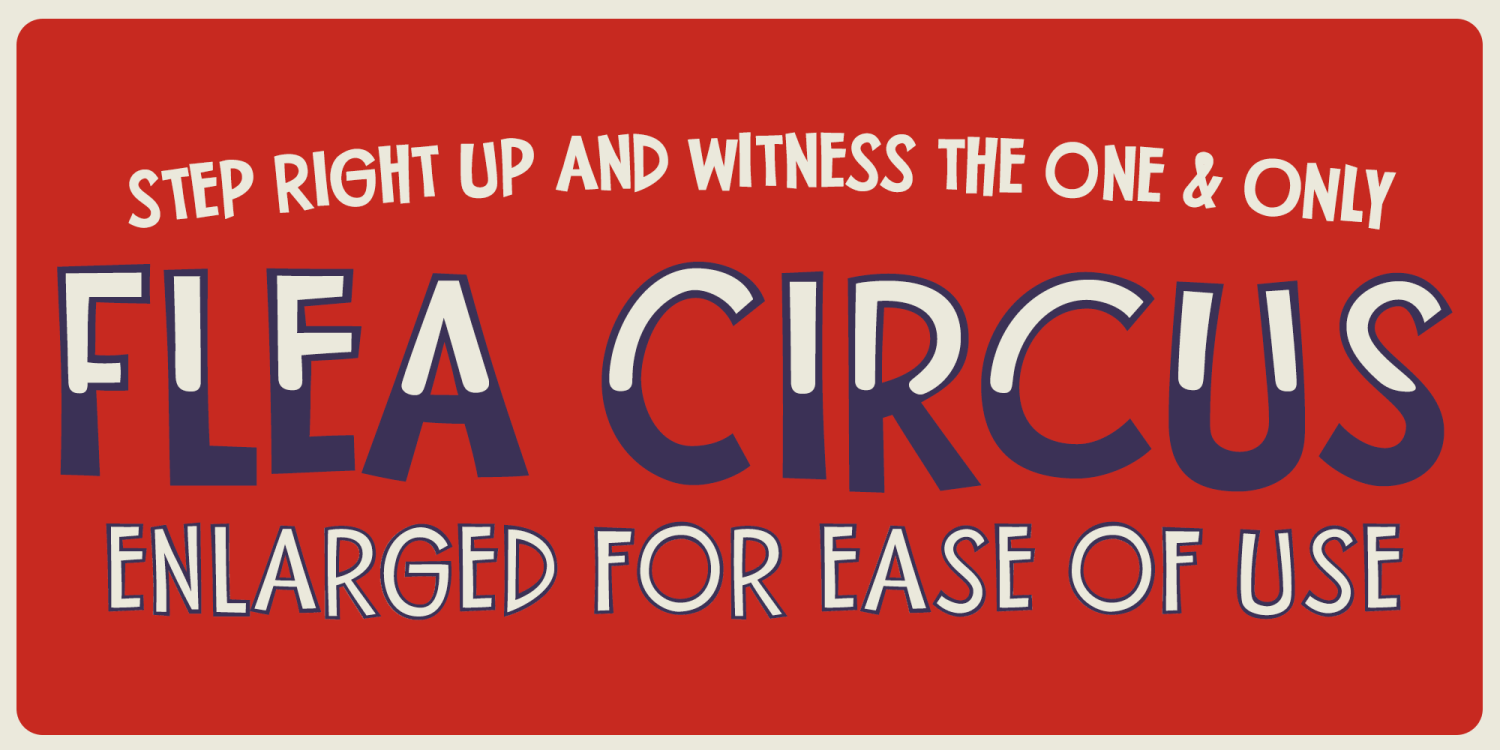 Flea Circus Font Family Poster