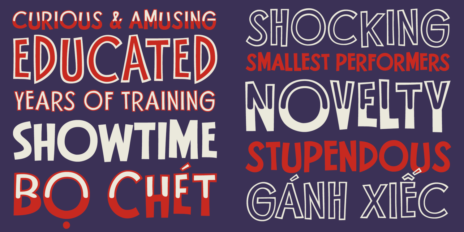 Flea Circus Font Poster #3