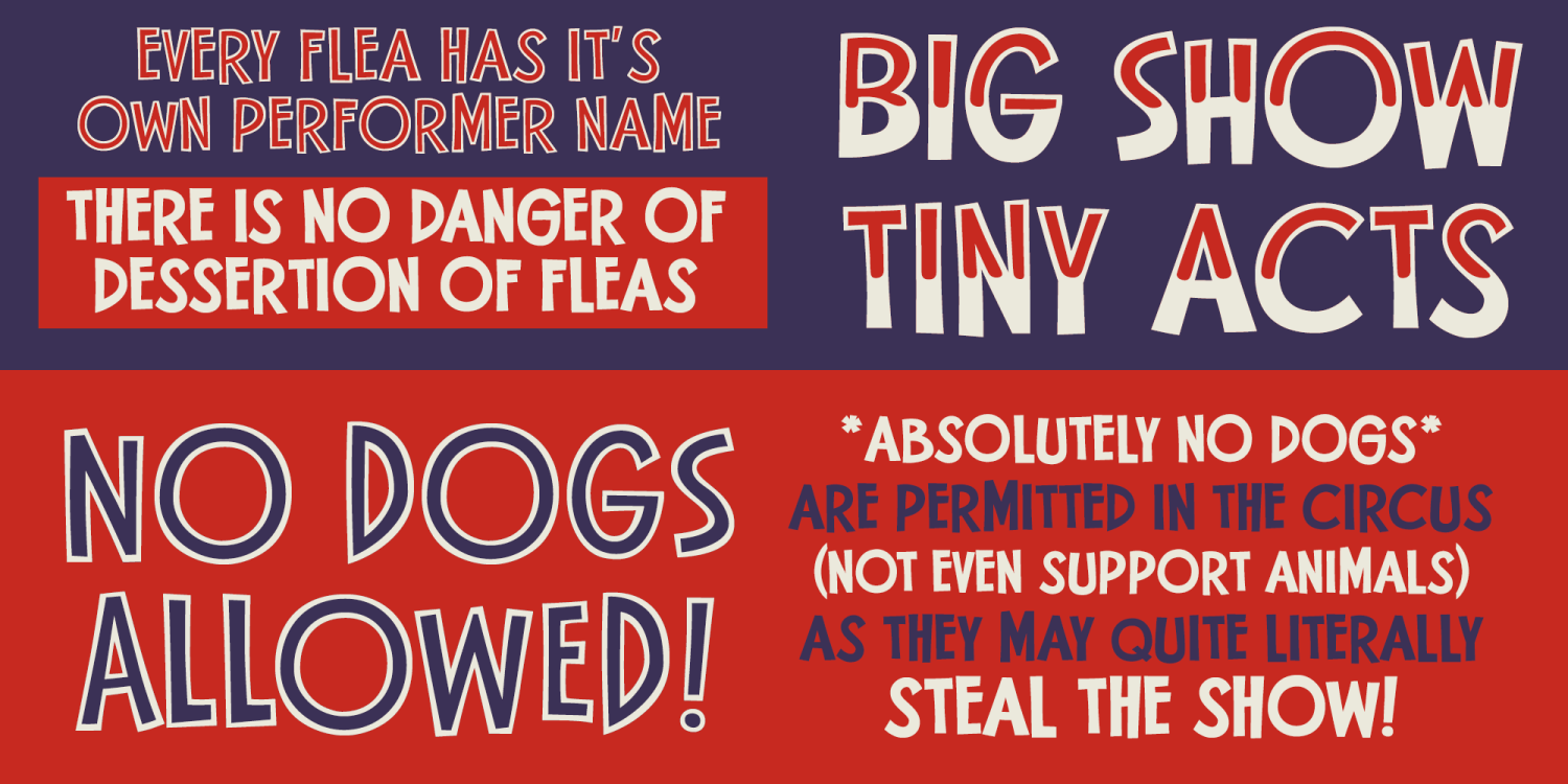 Flea Circus Font Poster #4
