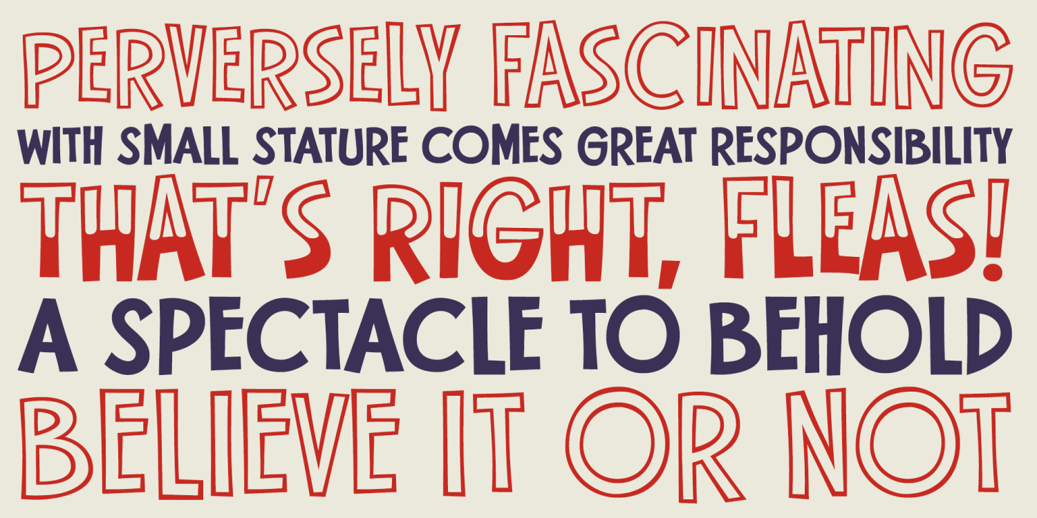Flea Circus Font Poster #5