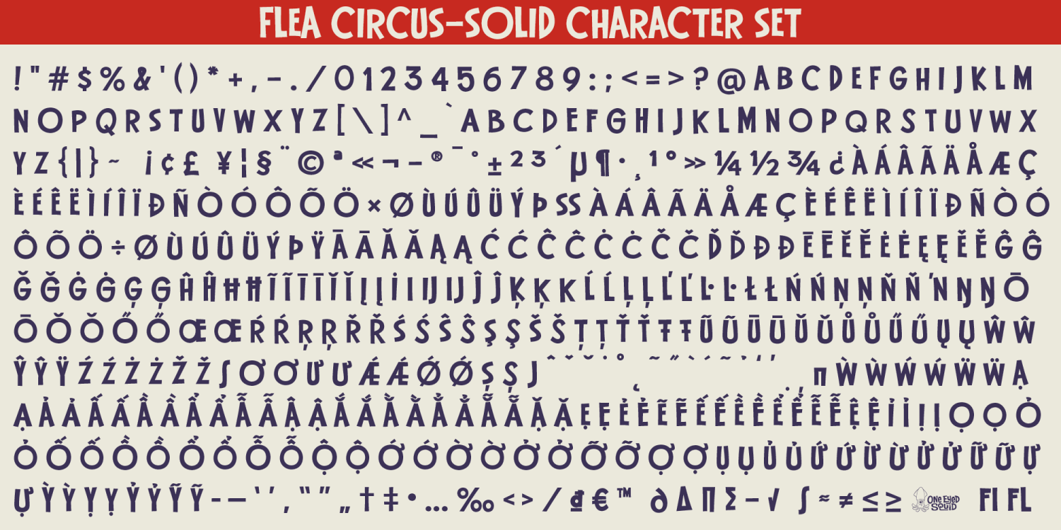 Flea Circus Font Poster #6