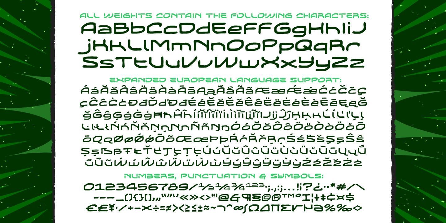 Temporal Shift & Gap Expanded Font Poster #1