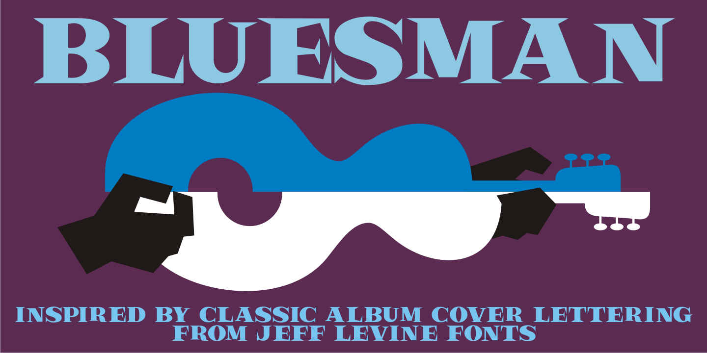 Bluesman Font Poster #1