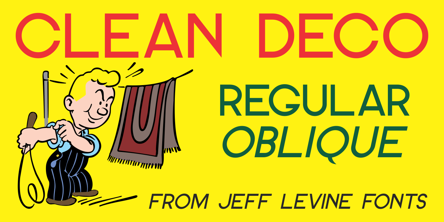 Clean Deco Font Poster #1