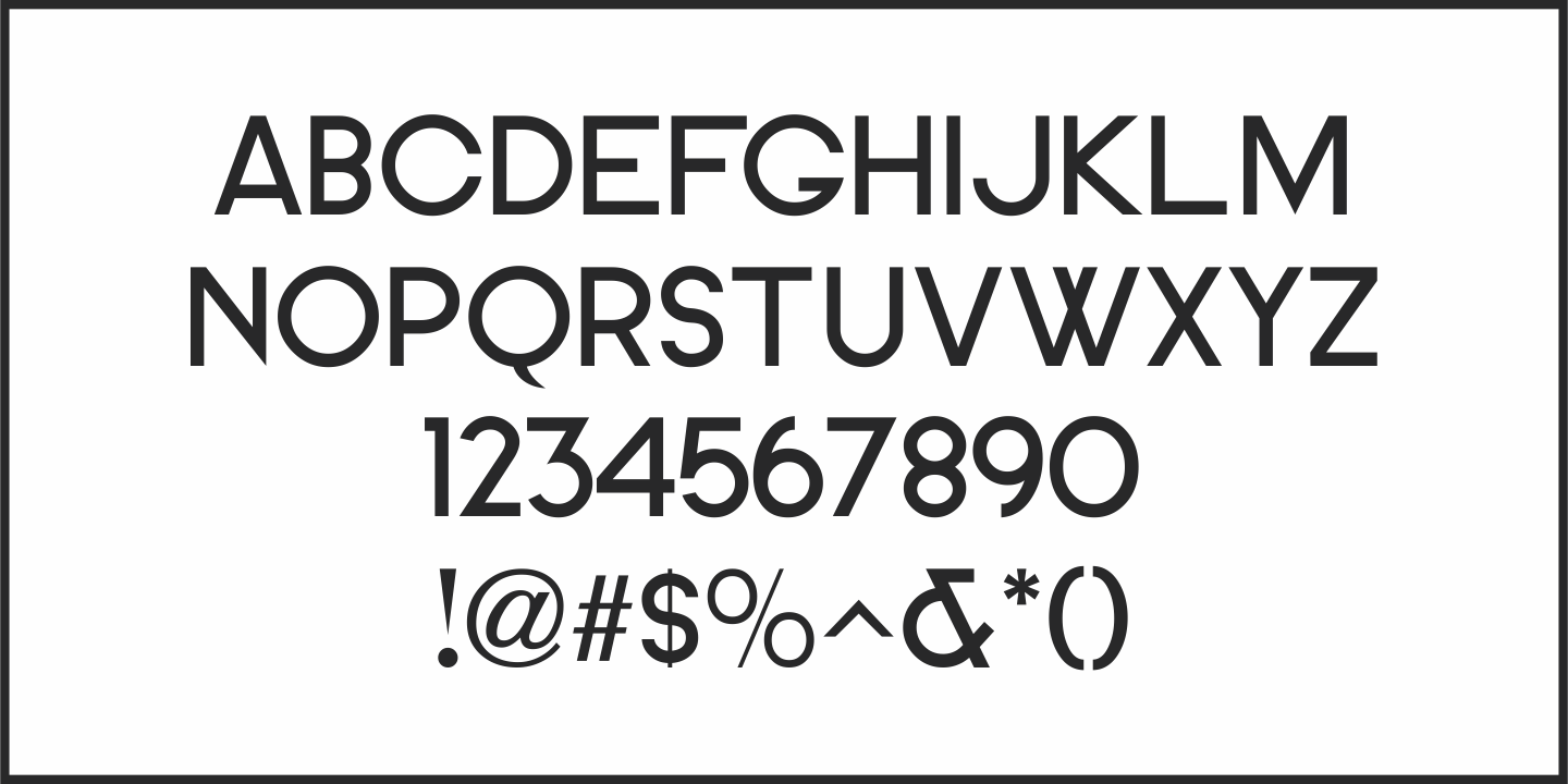 Clean Deco Font Poster #1