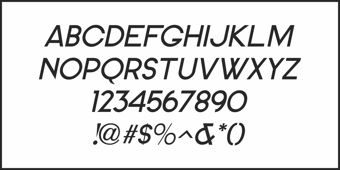 Clean Deco Font Poster #1
