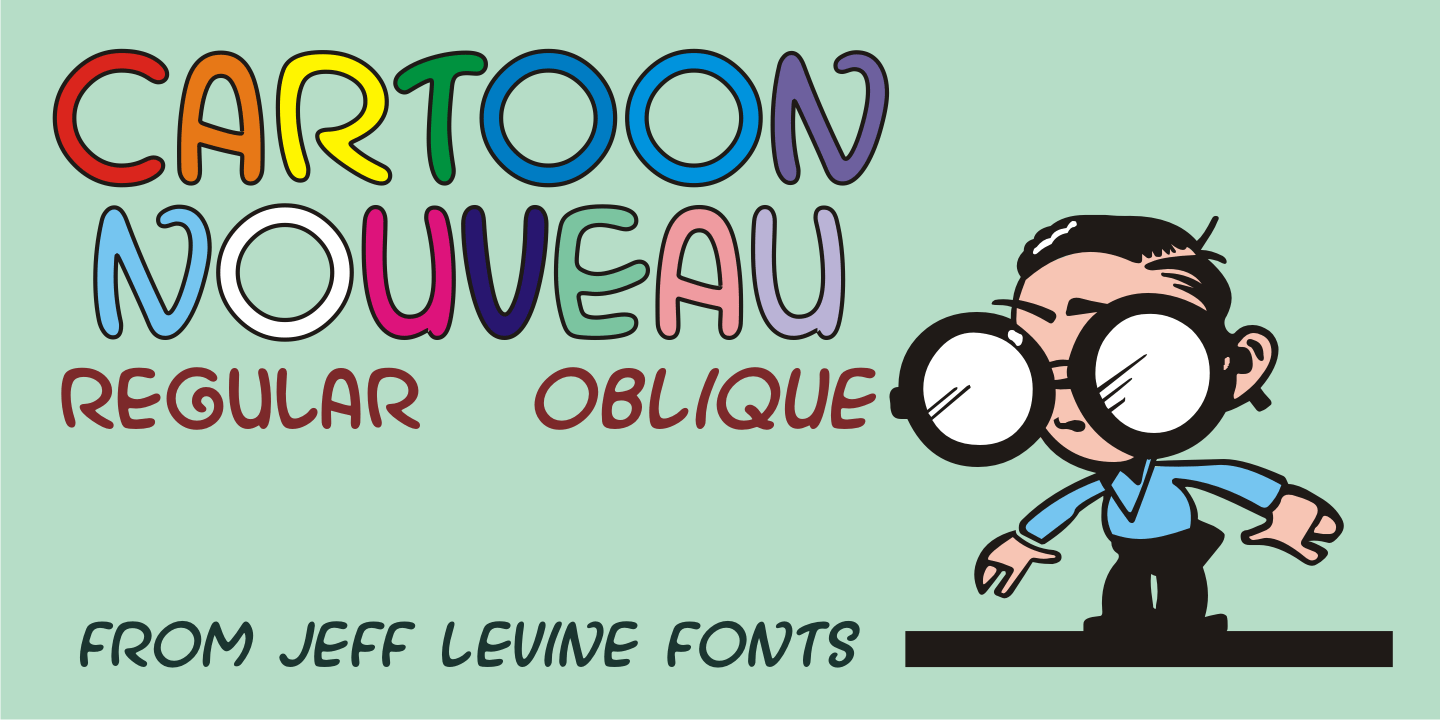 Cartoon Nouveau Font Family