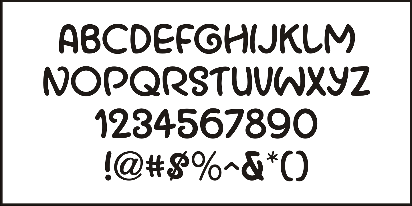 Cartoon Nouveau Font Poster #1