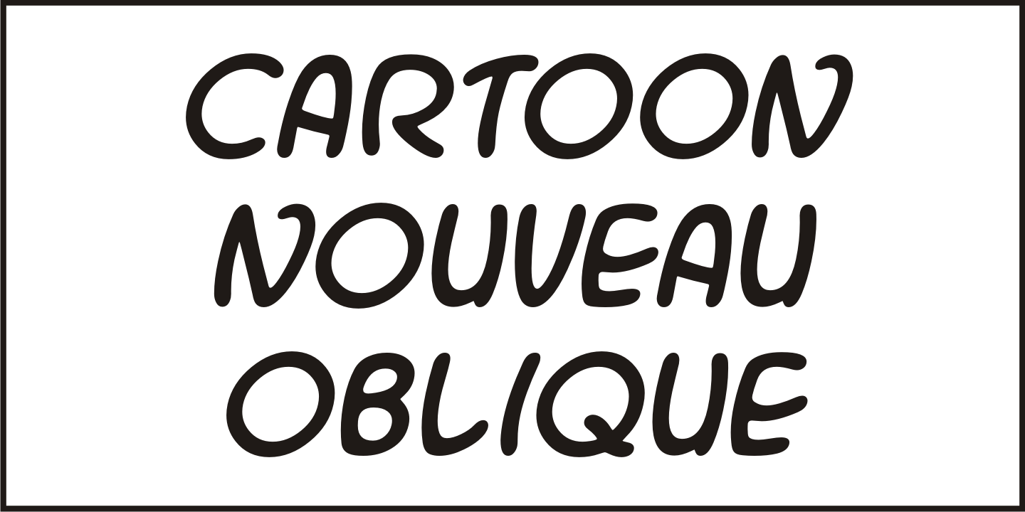 Cartoon Nouveau Font Poster #1