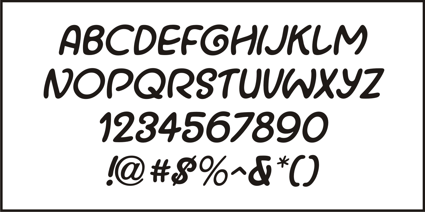 Cartoon Nouveau Font Poster #1