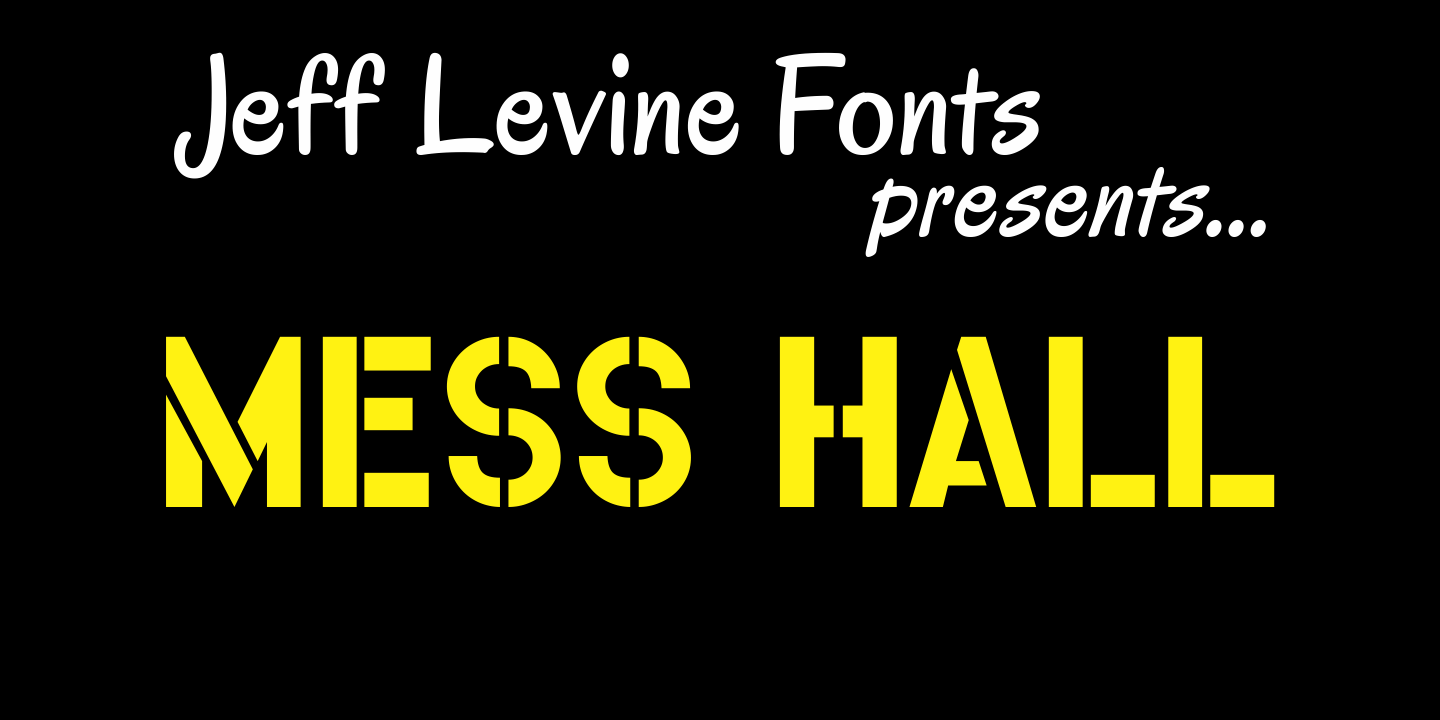 Mess Hall Font Poster #1
