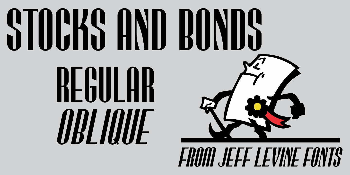 Stocks and Bonds Font Poster #1
