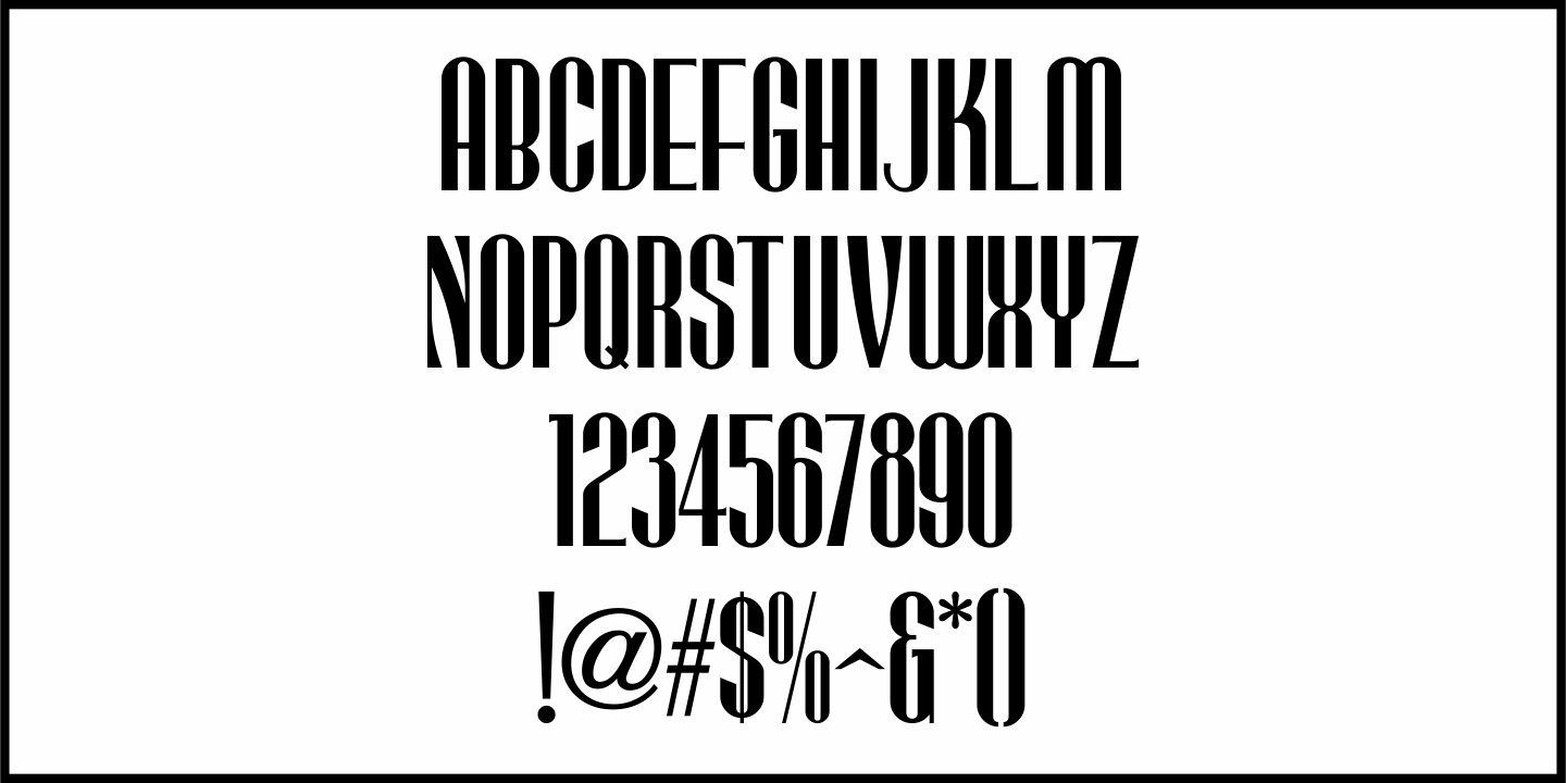 Stocks and Bonds Font Poster #3