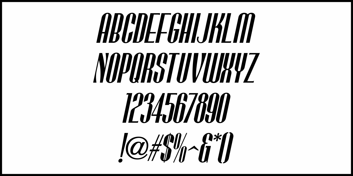 Stocks and Bonds Font Poster #5