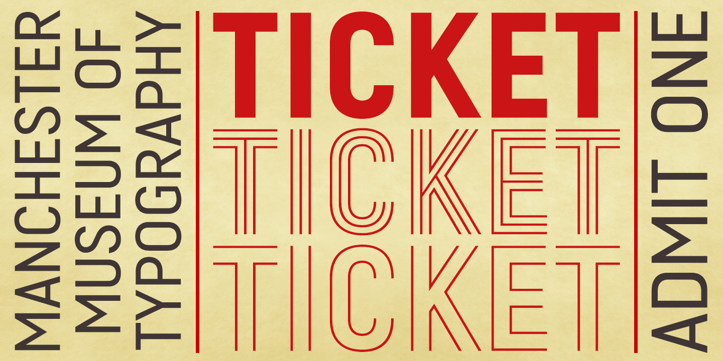 Signage Sans Font Poster #1