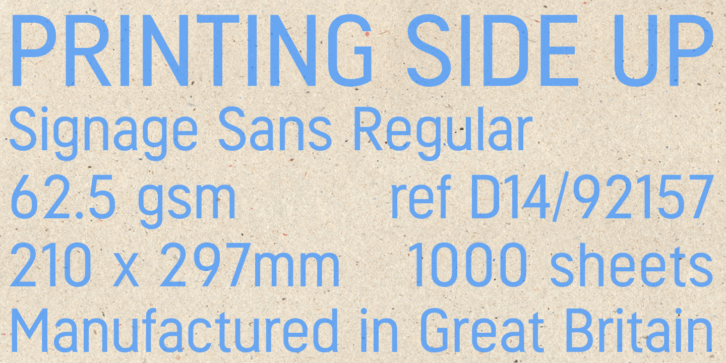 Signage Sans Font Poster #1