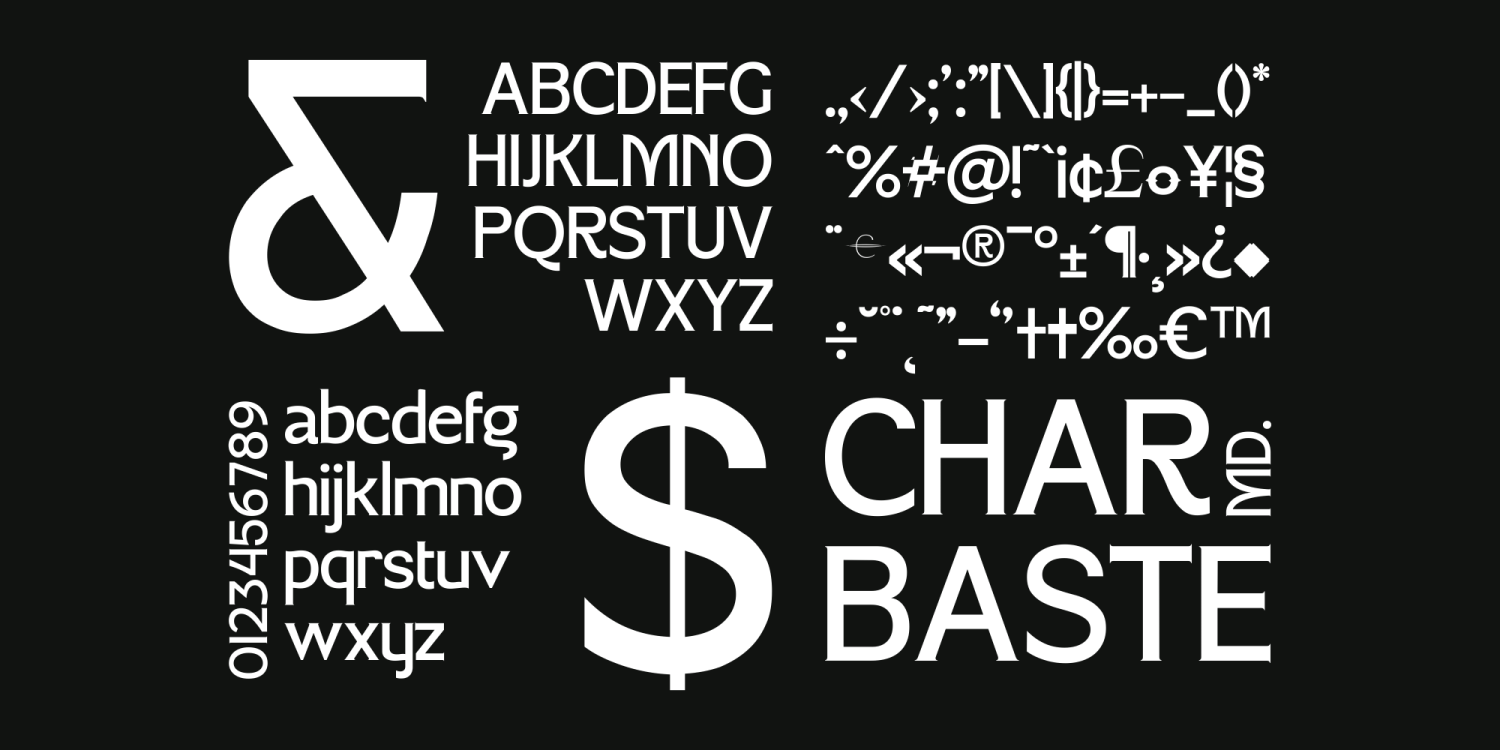 Md Baste Font Poster #1
