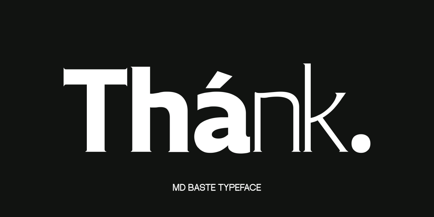 Md Baste Font Poster #1